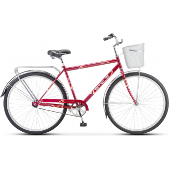 Велосипед STELS Navigator 28" 300 Gent Z010/Z011 (с корзиной) (LU085341) малиновый, 2023 Велосипед STELS Navigator 28" 300 Gent Z010/Z011 (с корзиной) (LU085341) малиновый, 2023